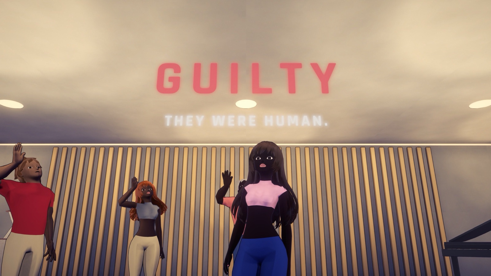 The GUILTY verdict above the residents